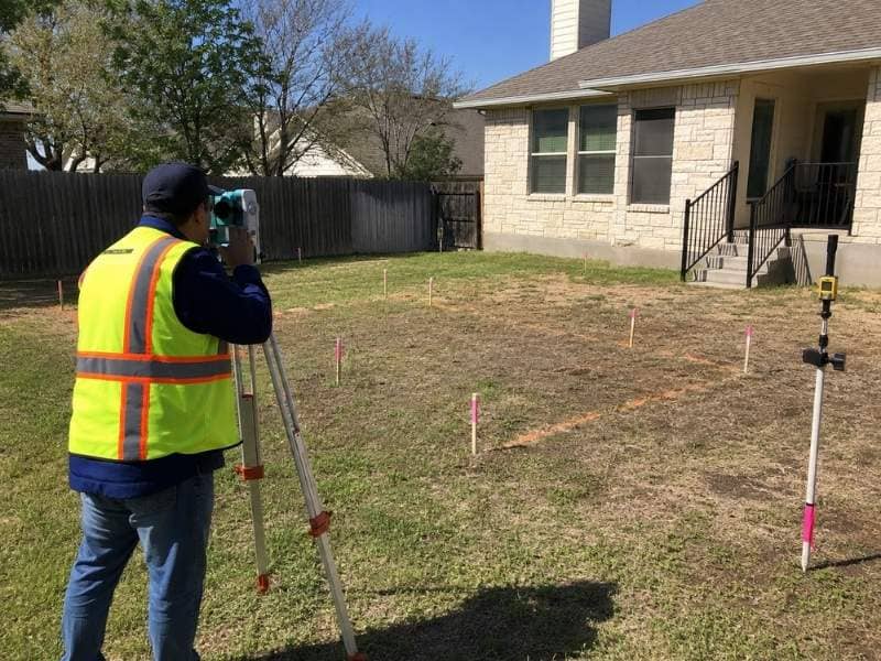 Property Survey for a backyard home addition near a setback in San Antonio Texas